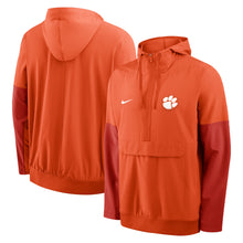 Clemson Nike Orange Gameday Anorak Half-Zip Hoodie Jacket - ORANGE