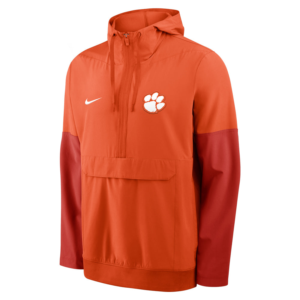Clemson Nike Orange Gameday Anorak Half-Zip Hoodie Jacket - ORANGE