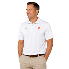 Clemson Nike Par 5 Small Paw Polo - WHITE