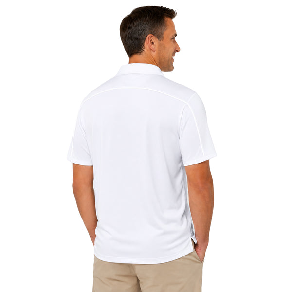Clemson Nike Par 5 Small Paw Polo - WHITE
