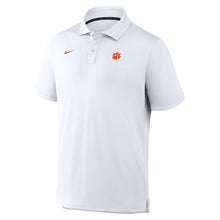 Clemson Nike Par 5 Small Paw Polo - WHITE