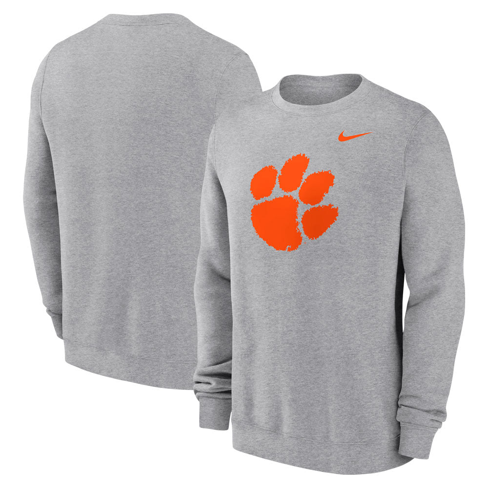 Clemson Nike Paw Club Fleece Crew