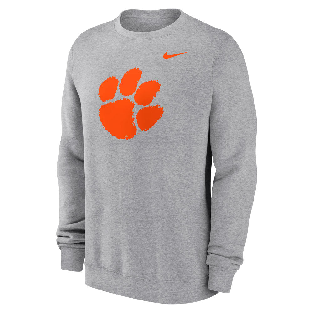 Clemson Nike Paw Club Fleece Crew