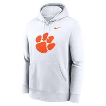 Clemson Nike Paw Club Fleece Hoodie - WHITE