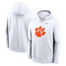 Clemson Nike Paw Club Fleece Hoodie - WHITE