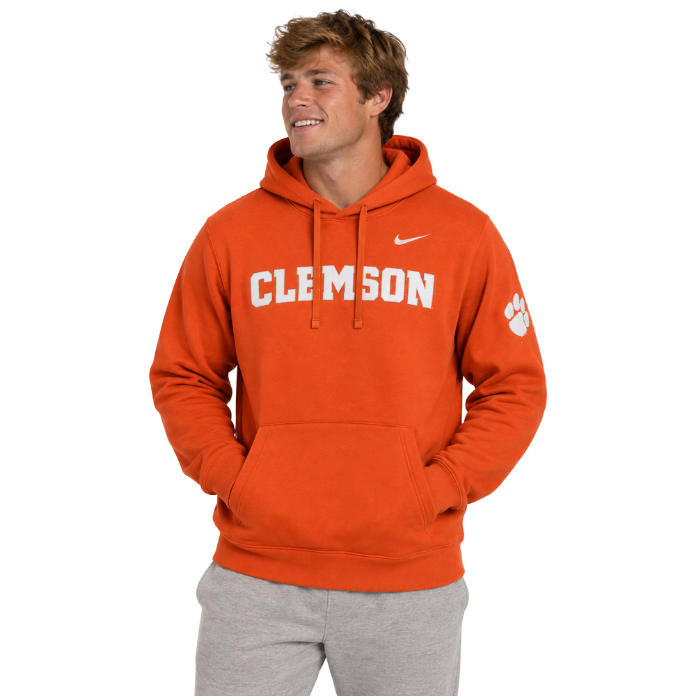 Clemson Nike Paw Hammer Hoodie - ORANGE
