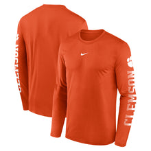 Clemson Nike Paw Legend Sleeve Hit Tee - ORANGE
