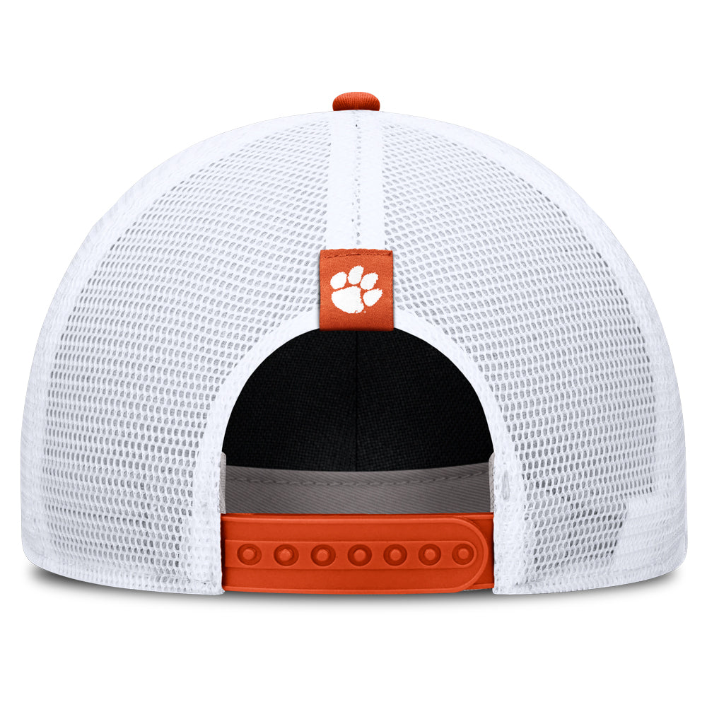 Clemson Nike Paw Snapback Trucker Hat - TAN