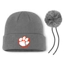 Clemson Nike Peak Paw Cuff Beanie - DK GREY