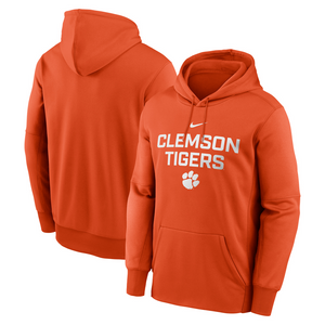 Clemson Nike Performance Hoodie - ORANGE