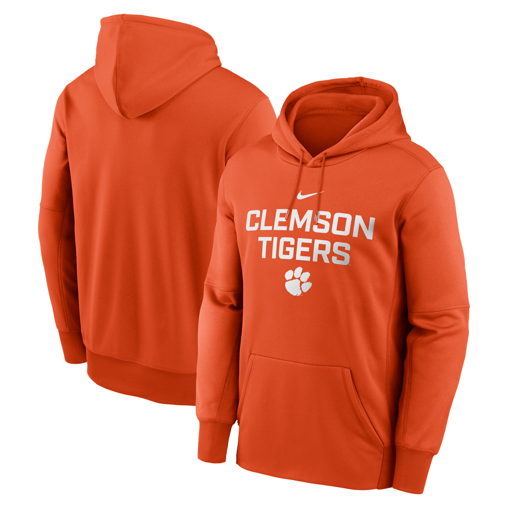 Clemson Nike Performance Hoodie - ORANGE