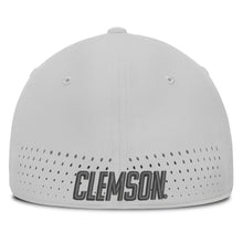 Clemson Nike Practice AeroBill Stretch-Fit Cap - LT GREY