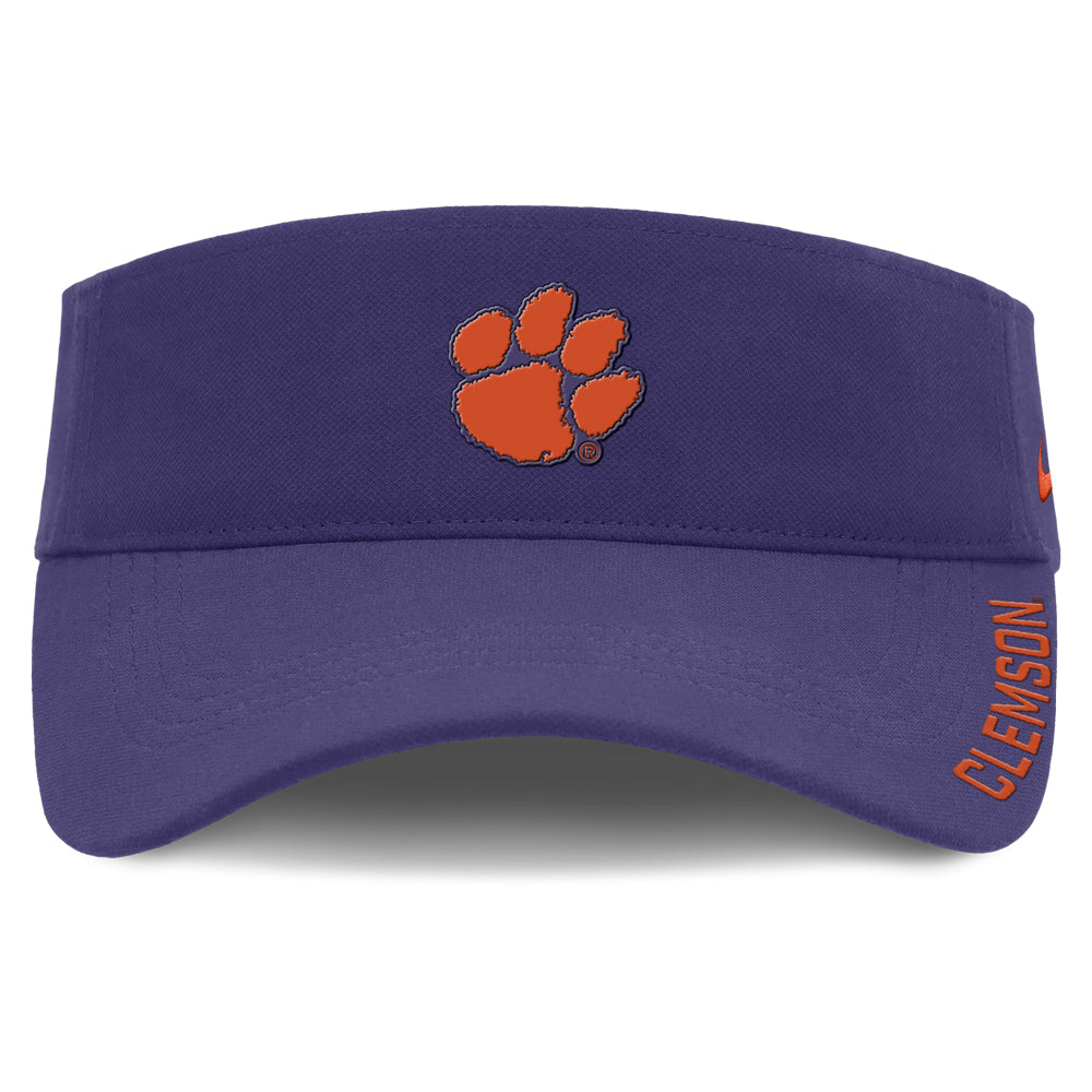 Clemson Nike Primetime Ace Visor - PURPLE