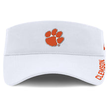 Clemson Nike Primetime Ace Visor - WHITE