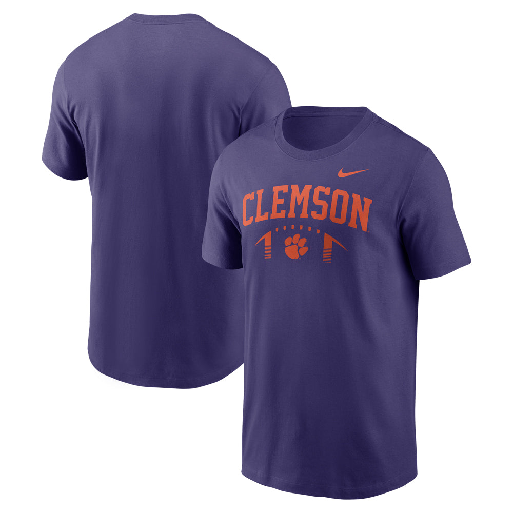 Clemson Nike Primetime Football Icon Tee - PURPLE