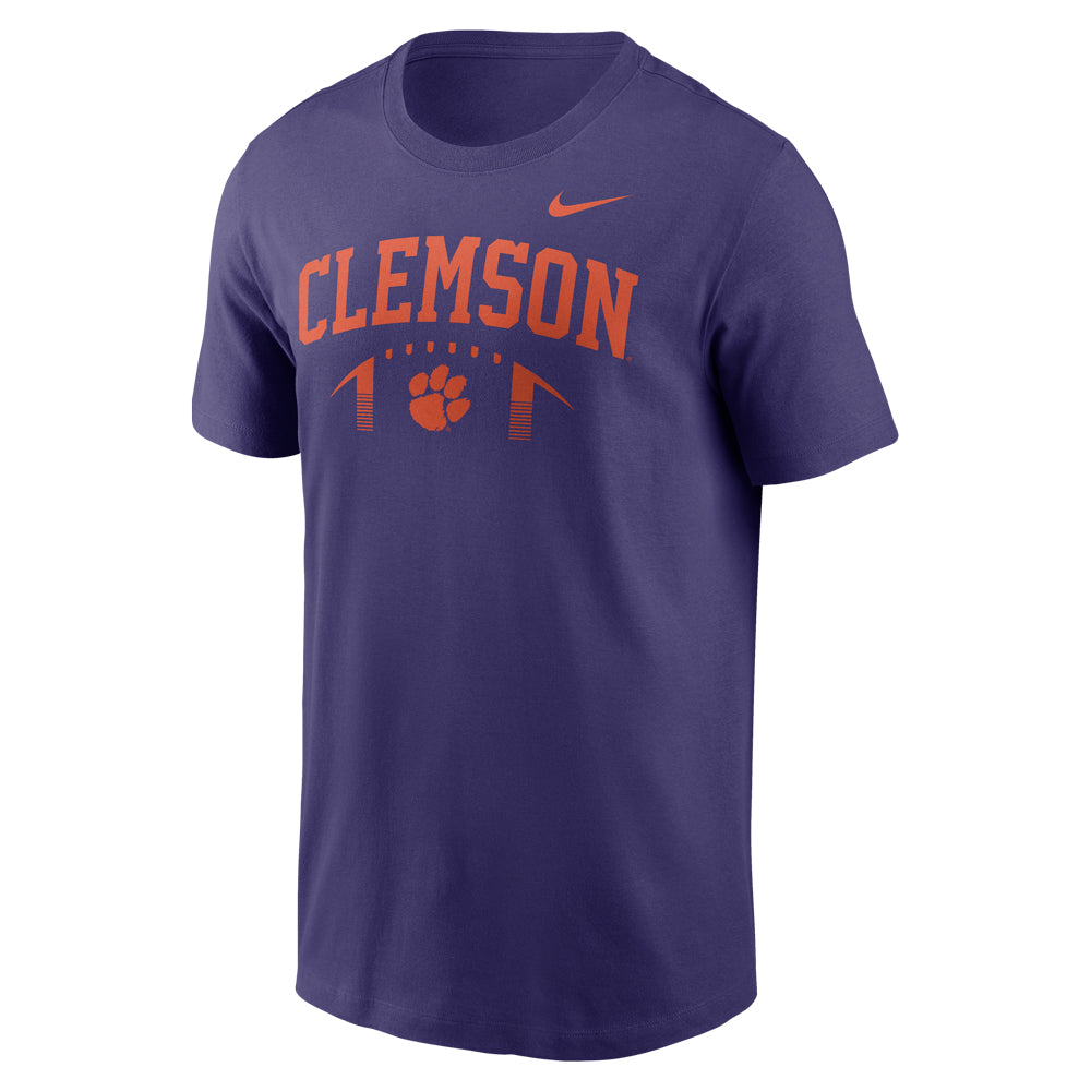 Clemson Nike Primetime Football Icon Tee - PURPLE