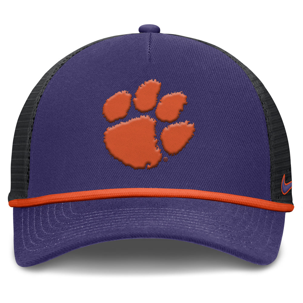 Clemson Nike Primetime Rope Trucker Cap - PURPLE