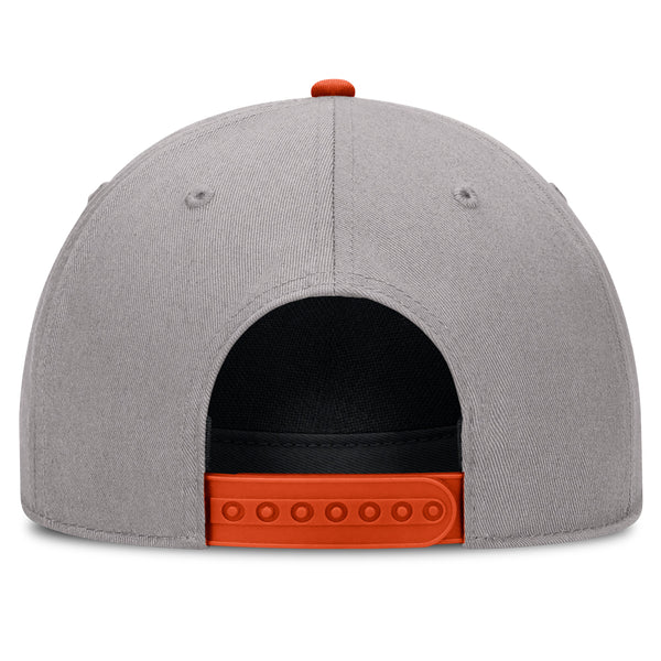 Clemson Nike Rise Structured Rope Cap - LT GREY