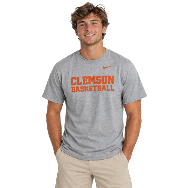 Clemson Nike Stacked Basketball Tee