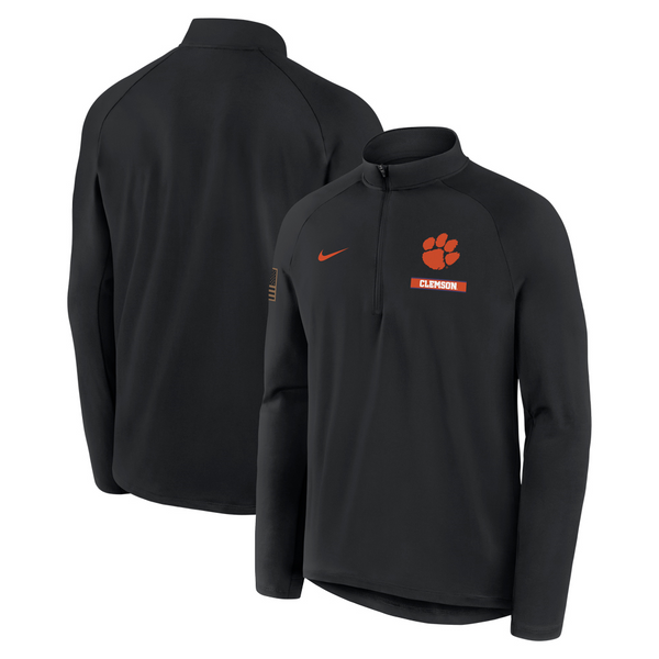 Clemson Nike Stride Half-Zip Pullover - BLACK