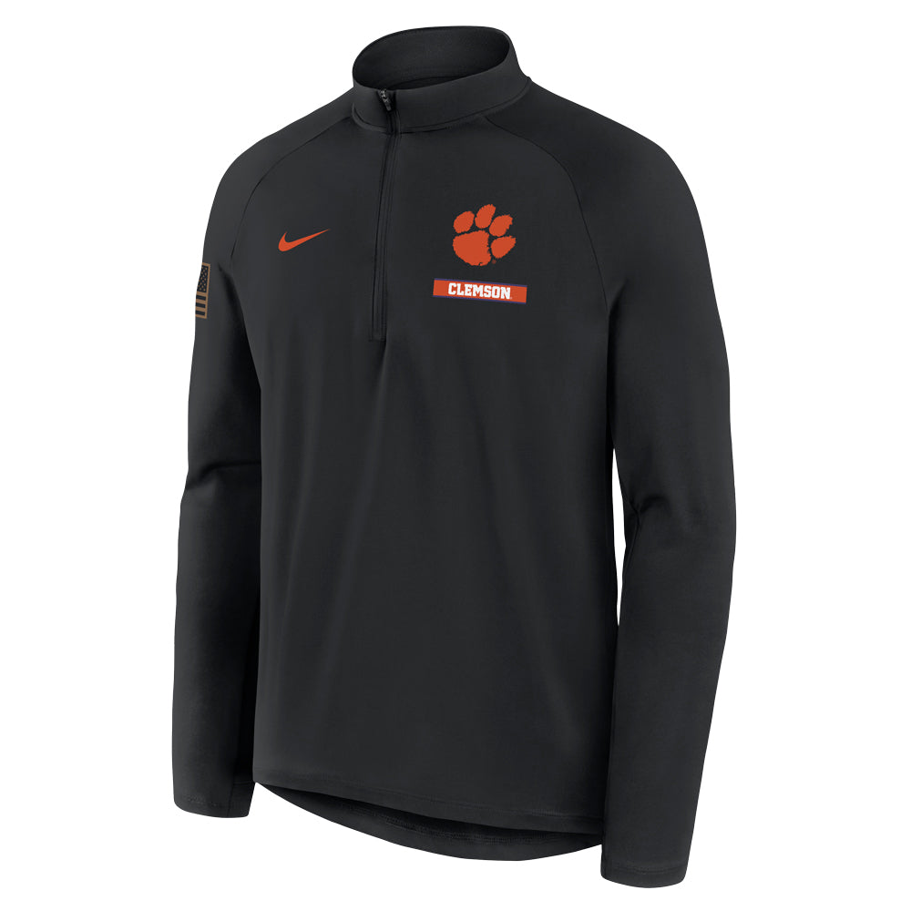 Clemson Nike Stride Half-Zip Pullover - BLACK