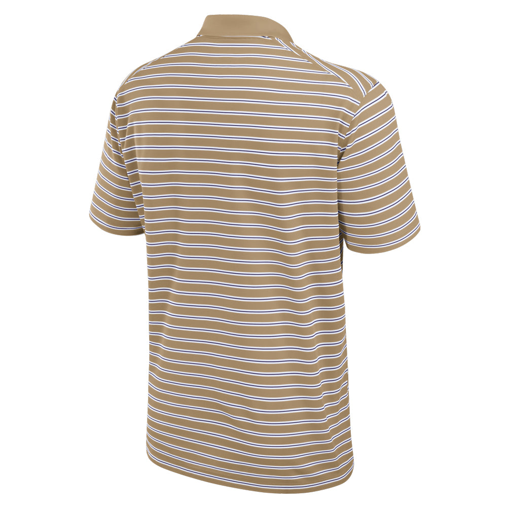 Clemson Nike Stripe Polo - TAN