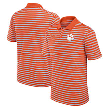 Clemson Nike Stripe Polo - ORANGE