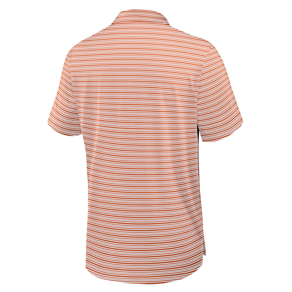 Clemson Nike Striped Vapor Polo - ORANGE