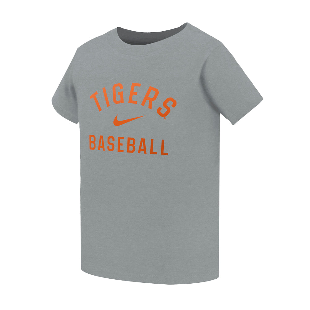 Clemson Nike Toddler Cotton Tigers Baseball Tee - MD GREY
