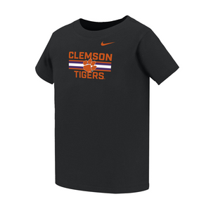 Clemson Nike Toddler Helmet Stripe Tee - BLACK
