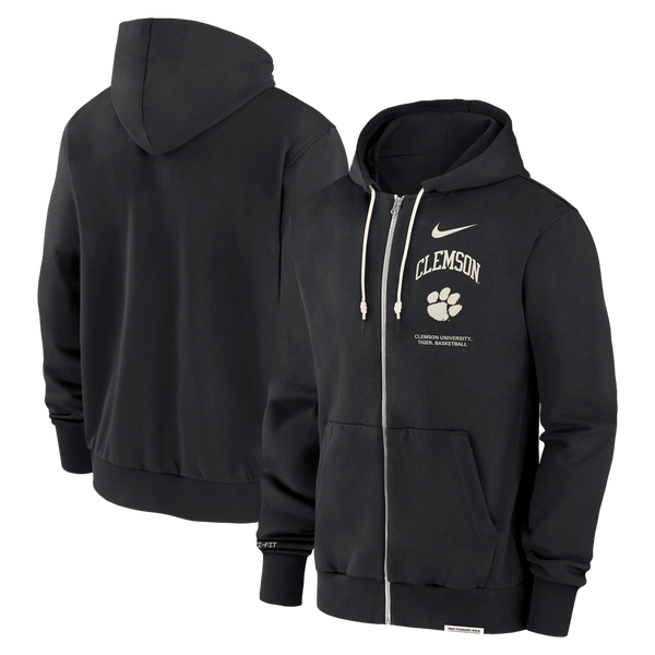 Clemson Nike Travel Fleece Hoodie - BLACK