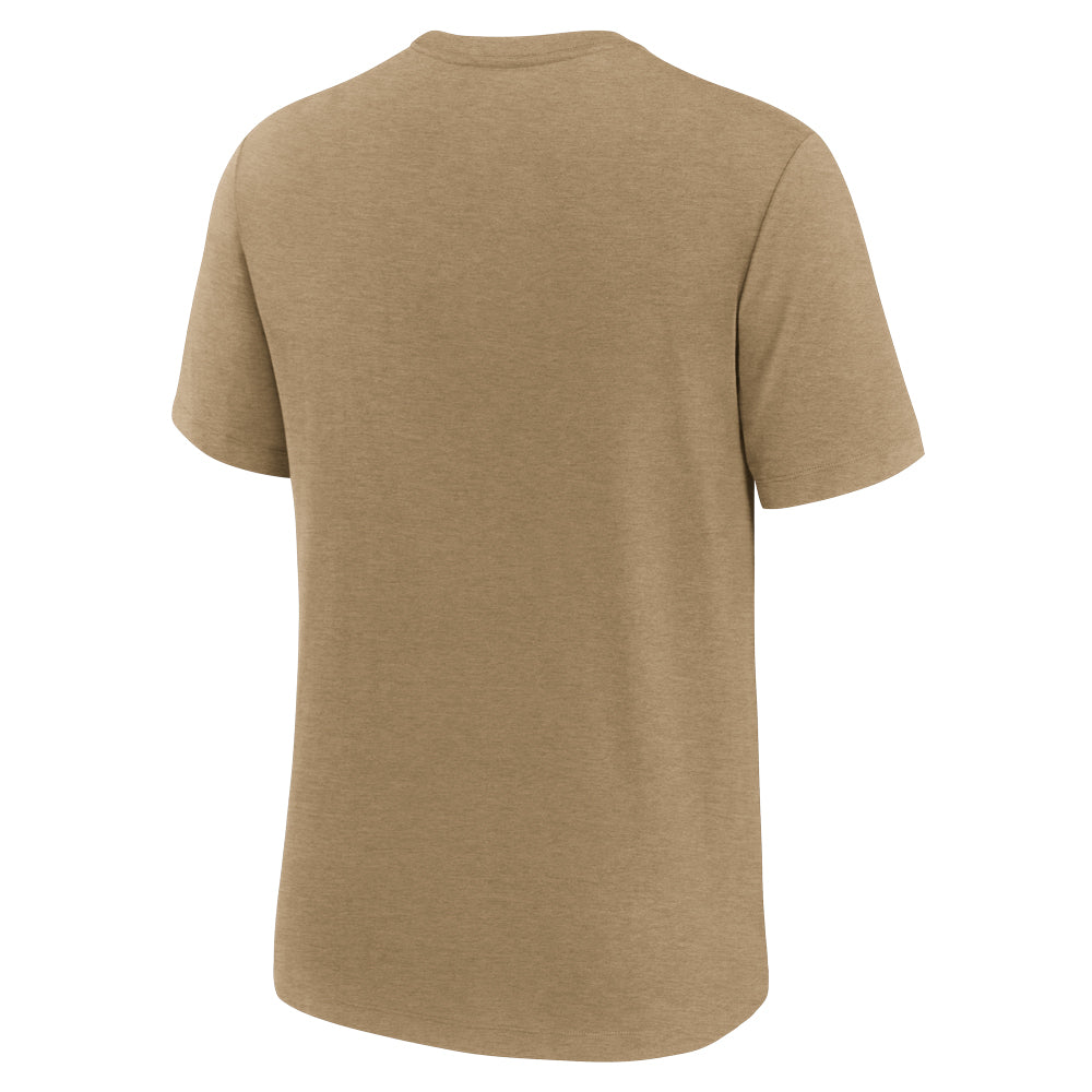 Clemson Nike Triblend Legacy Arch Tee - TAN