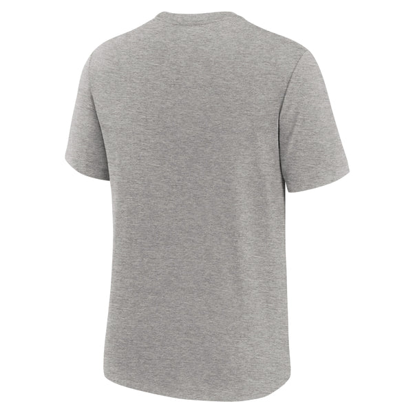 Clemson Nike Triblend Legacy Arch Tee - MD GREY