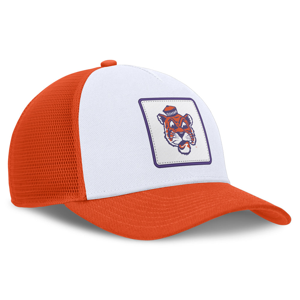 Clemson Nike Vault Tiger Face Patch Cap - ORANGE