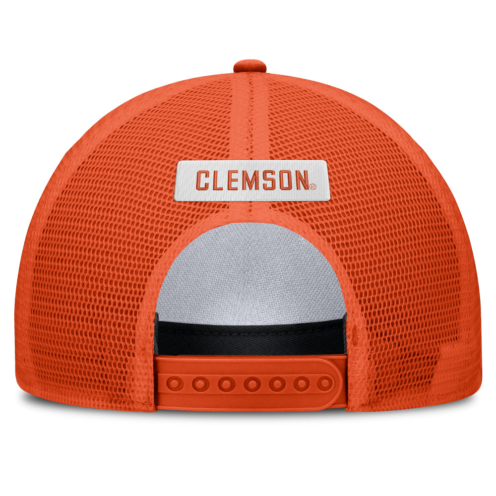 Clemson Nike Vault Tiger Face Patch Cap - ORANGE