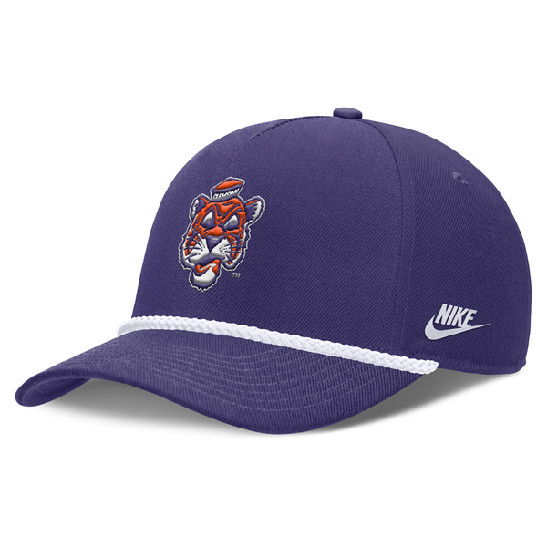 Clemson Nike Vault Tiger Rope Cap - PURPLE