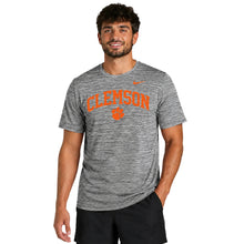 Clemson Nike Velocity Arch Logo Tee - DK GREY