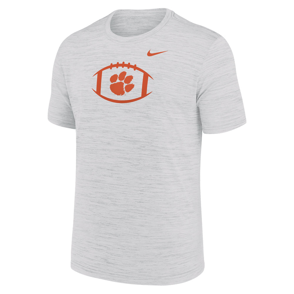 Clemson Nike Velocity Football Icon Tee - WHITE