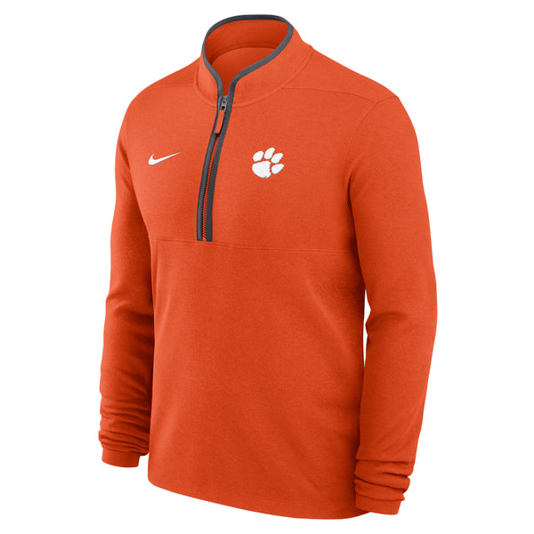 Clemson Nike Victory Paw Half-Zip Pullover - ORANGE