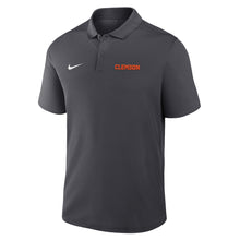 Clemson Nike Victory Wordmark Polo - DK GREY