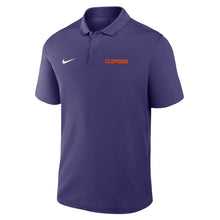 Clemson Nike Victory Wordmark Polo - PURPLE