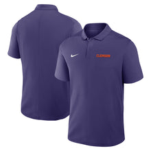 Clemson Nike Victory Wordmark Polo - PURPLE