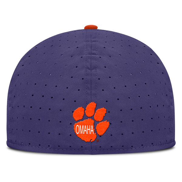 Clemson Nike White, Orange, and Purple Team Baseball Hat 