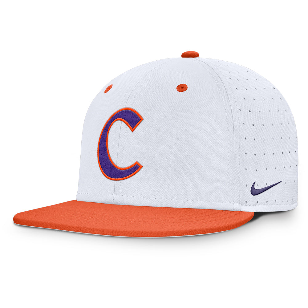 Clemson Nike White and Orange Team Baseball Hat