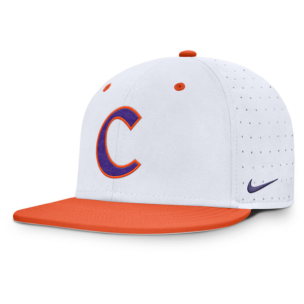 Clemson Nike White and Orange Team Baseball Hat