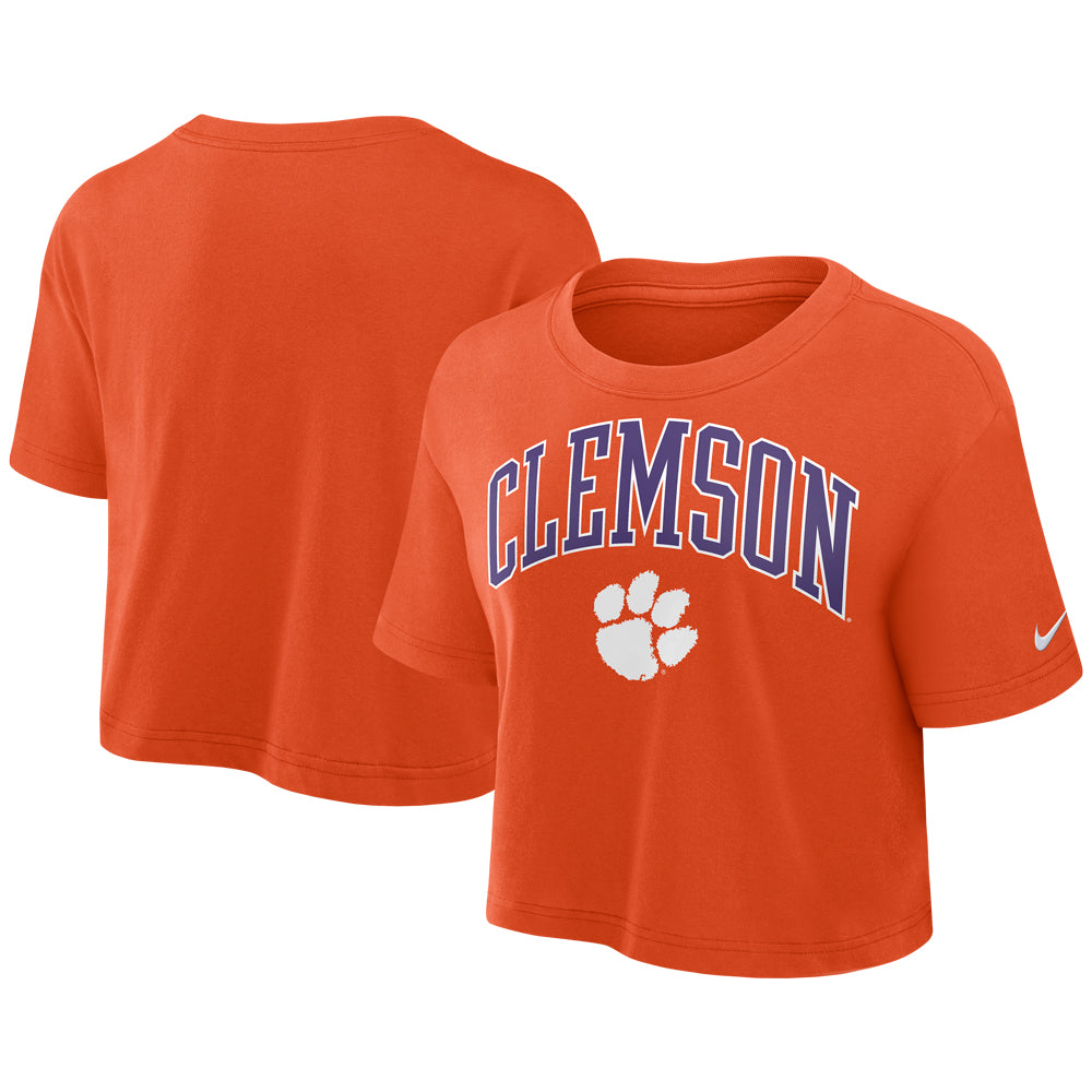 Clemson Nike Women's Classic Crop Tee - ORANGE