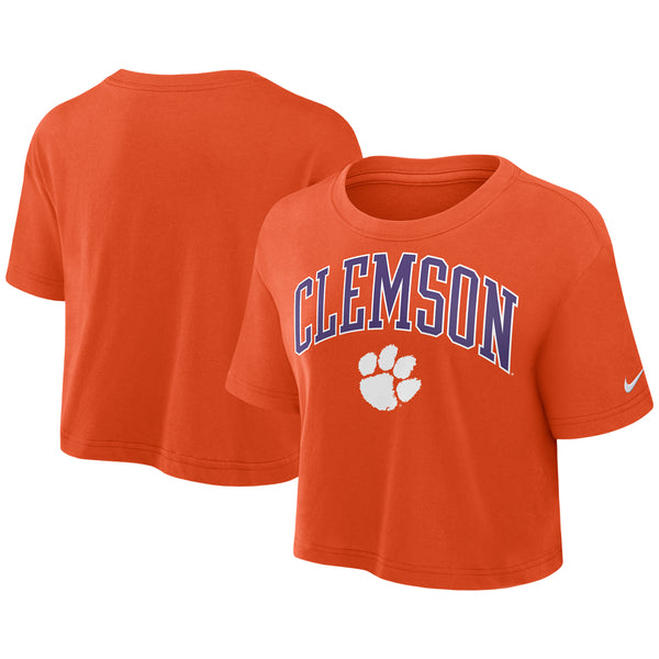 Clemson Nike Women's Classic Crop Tee - ORANGE