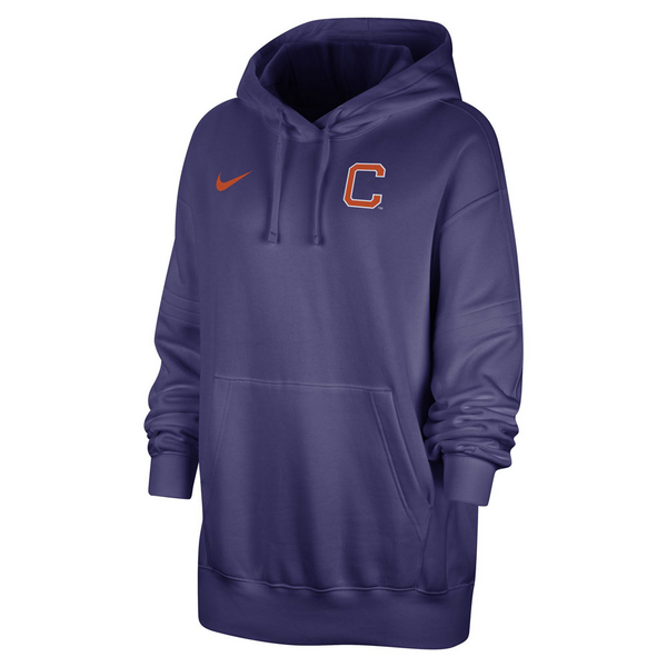 Clemson Nike Women's Fleece Pullover Hoodie  - PURPLE