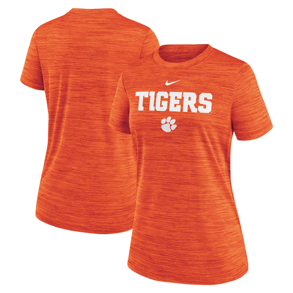 Clemson Nike Women's Gameday Velocity Tigers Tee - ORANGE