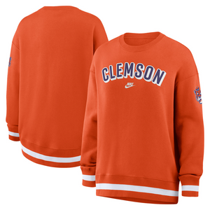 Clemson Nike Women’s Legacy Phoenix Oversized Crewneck - ORANGE